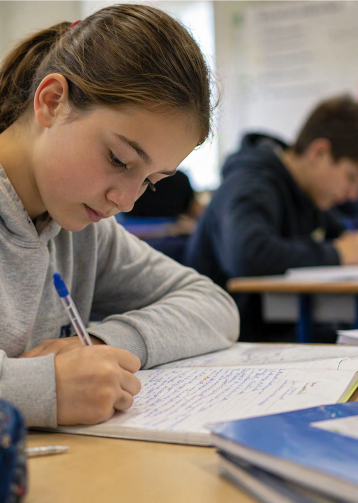 Collegienne en cours